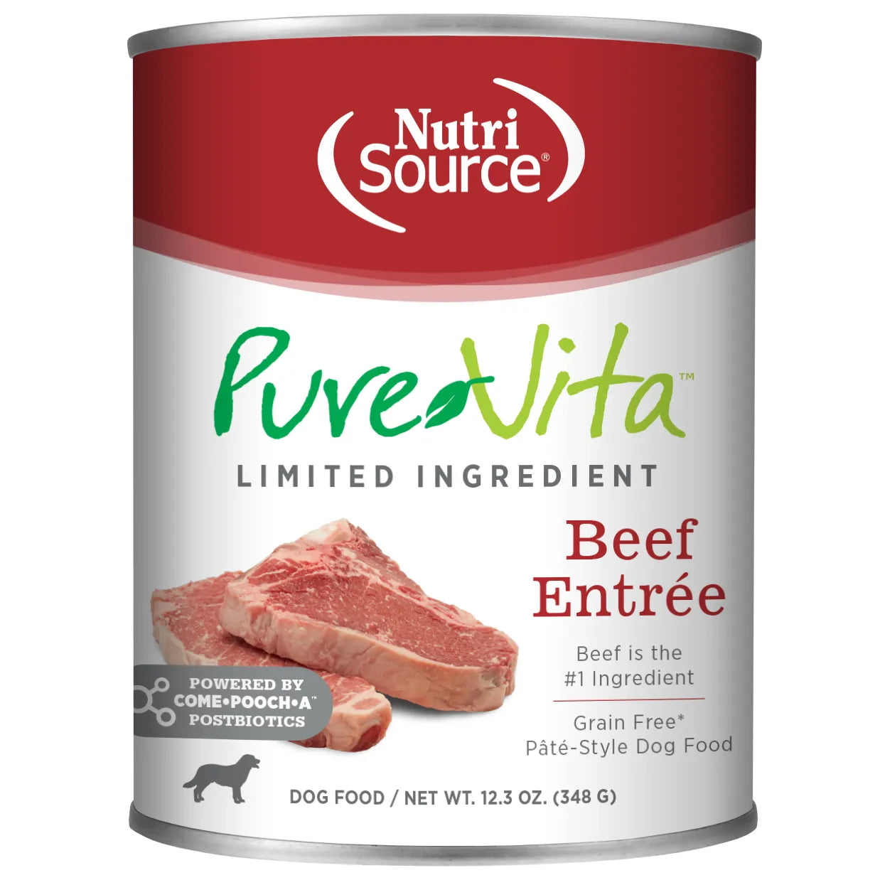 Pure Vita Dog Beef GF Canned 13oz