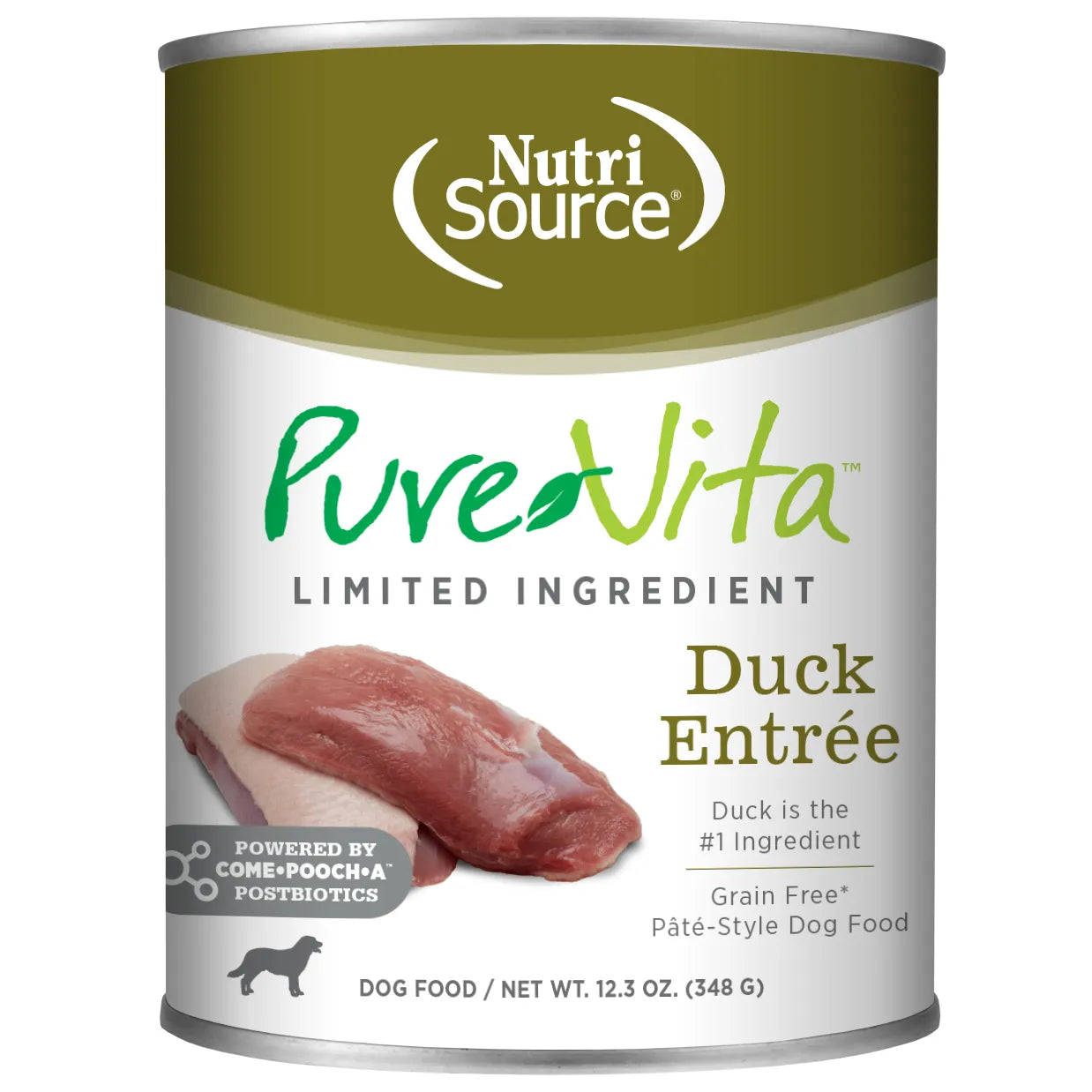 Pure Vita Dog Duck GF Canned 13oz