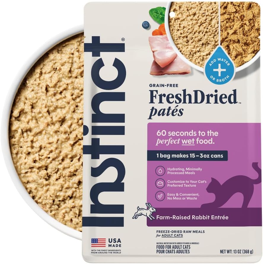 Instinct - FreshDried Pates Rabbit for Cats 3oz
