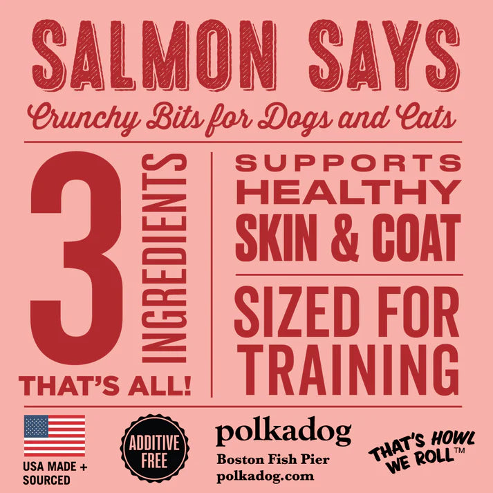 Polkadog Salmon Says (Bits) Mini Tube