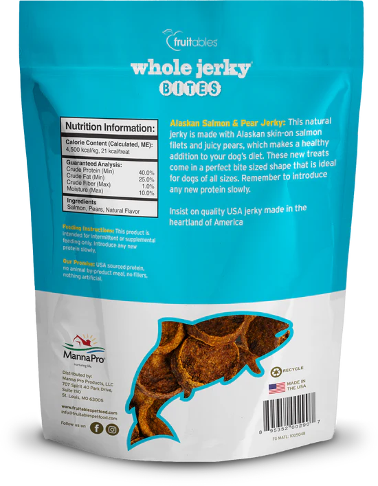 Fruitables - Whole Jerky Salmon & Pear Bites