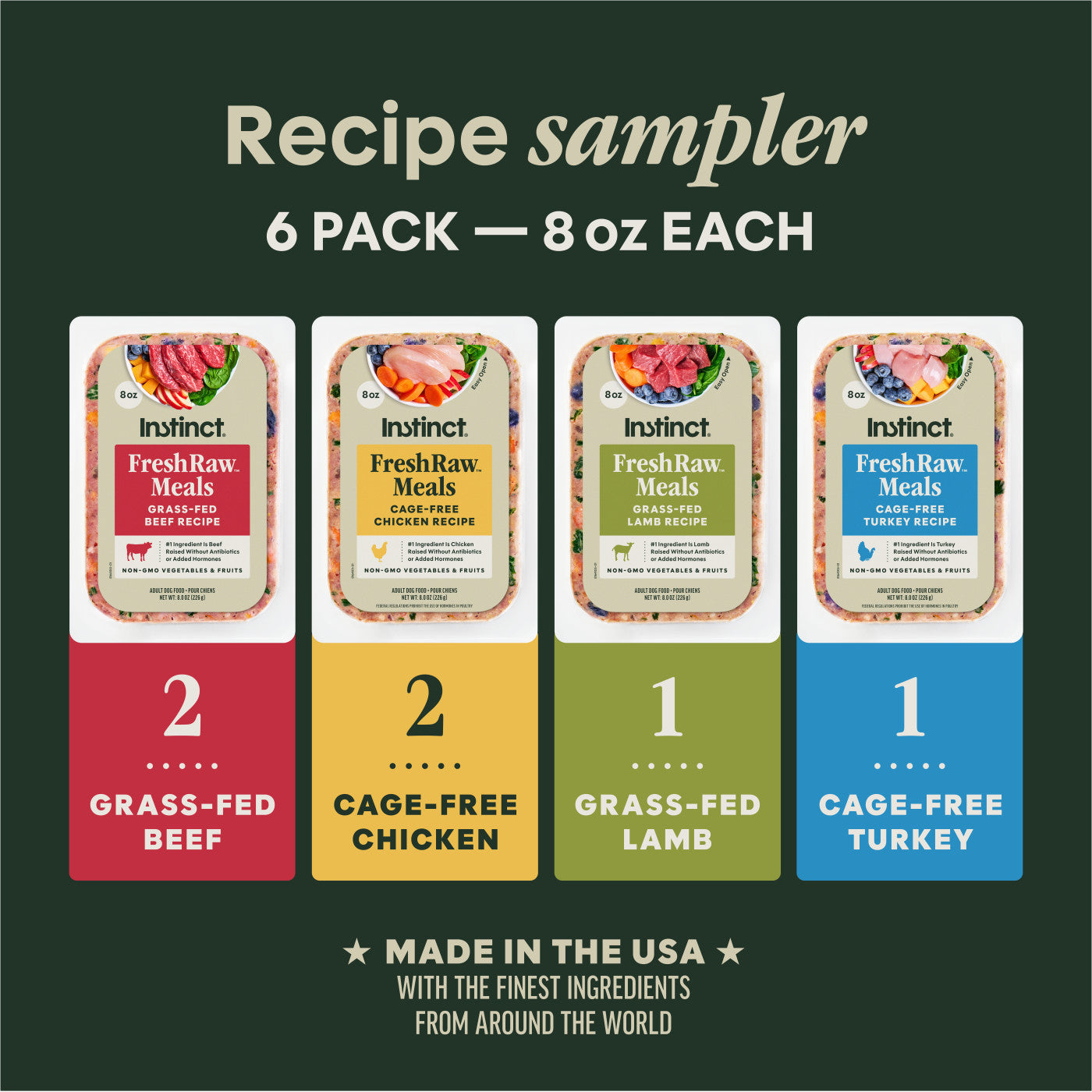 Instinct Fresh Raw Sampler Pack