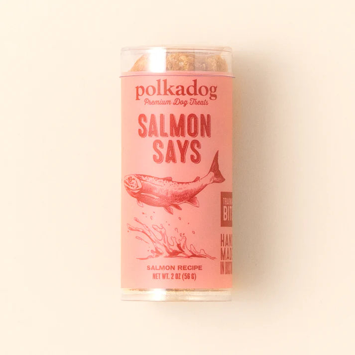 Polkadog Salmon Says (Bits) Mini Tube