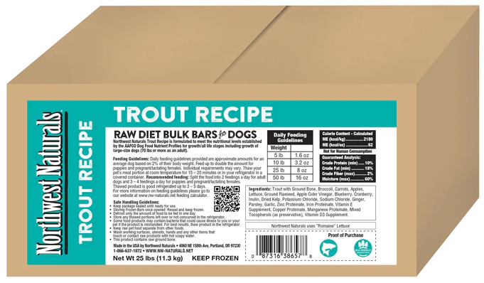 Northwest Naturals - Dinner Bars Trout