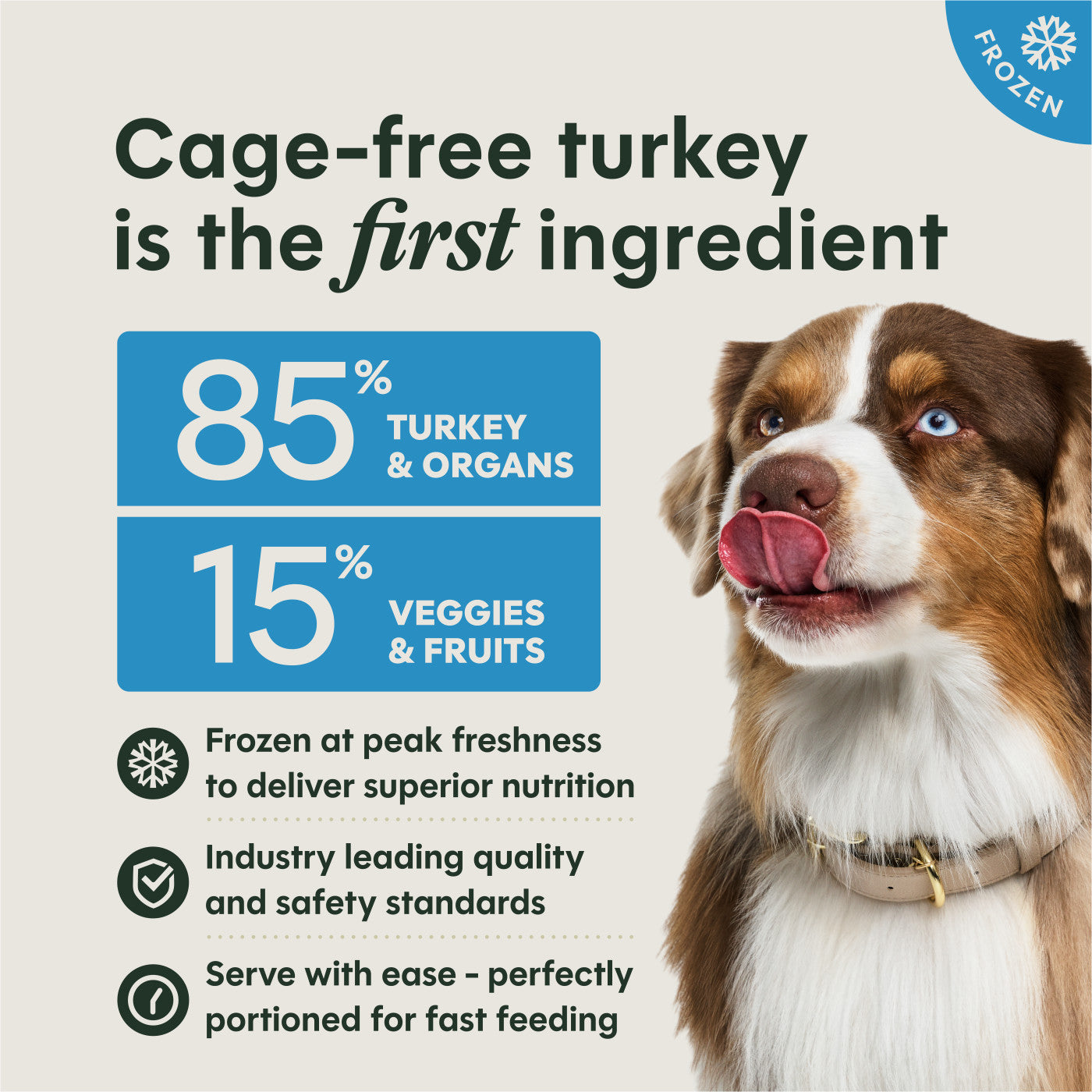 FreshRaw Medallions Cage-Free Turkey Recipe Dog Food