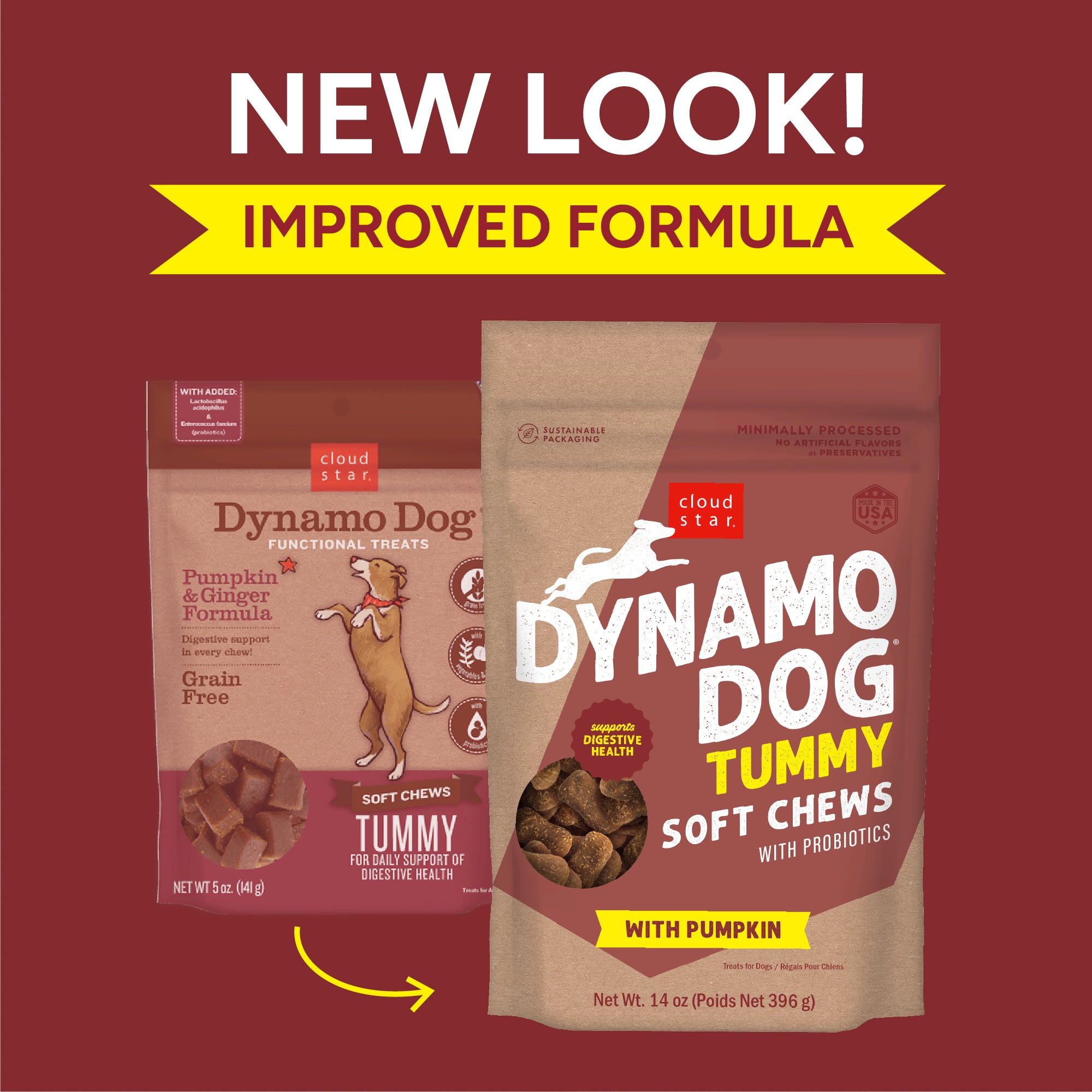 Dynamo Dog - Dog Tummy Pumpkin & Ginger