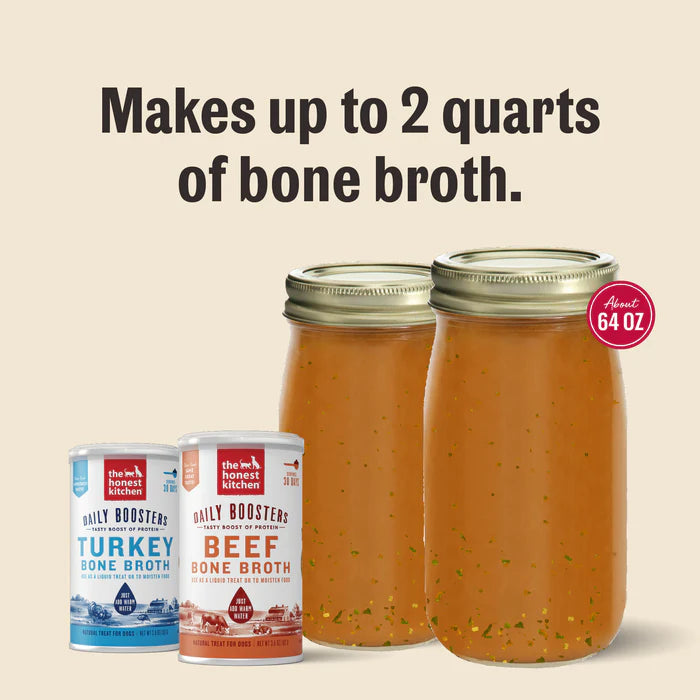 The Honest Kitchen - Dog Beef Bone Broth with Tumeric