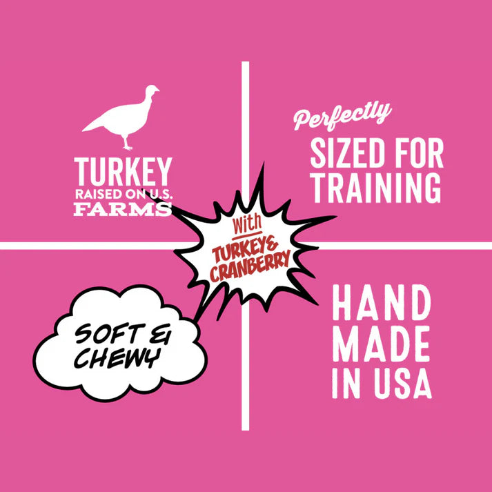 Polkadog Wonder Nuggets Turkey & Cranberry - Mini Tube