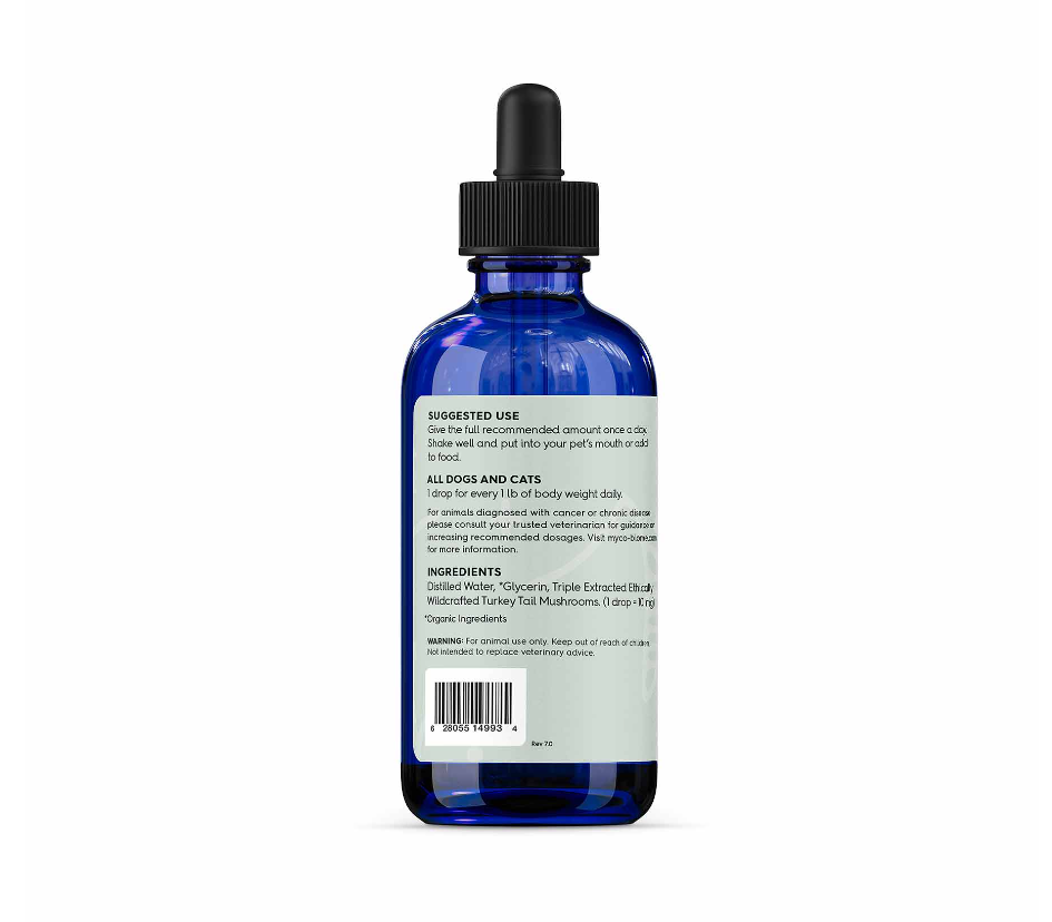 Adored Beast Turkey Tail Mushrooms Tincture for Dogs & Cats