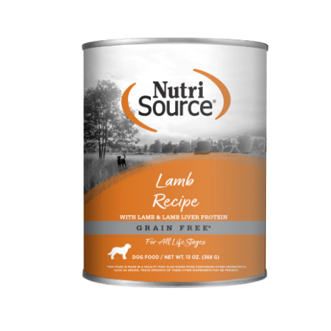 NutriSource Lamb Grain-Free Canned Dog Food 13oz