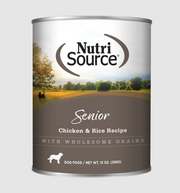 NutriSource Senior Chicken & Rice Canned Dog Food 13oz