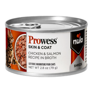 Nulo Prowess Skin & Coat Shreds Chicken & Salmon Recipe in Broth for Cats 2.8 oz