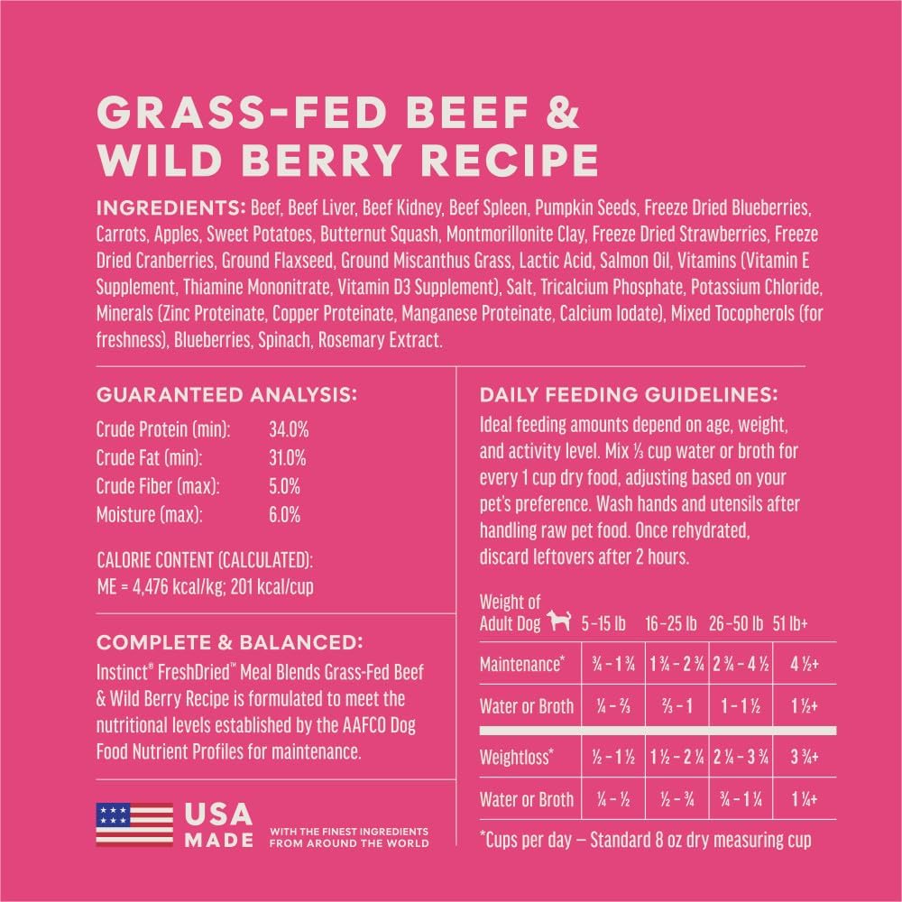 Instinct Fresh Raw Meals - Beef & Wildberries 3oz