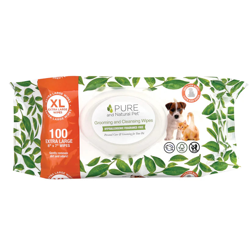 P&NP - Grooming & Cleansing Wipes Unscented 100ct