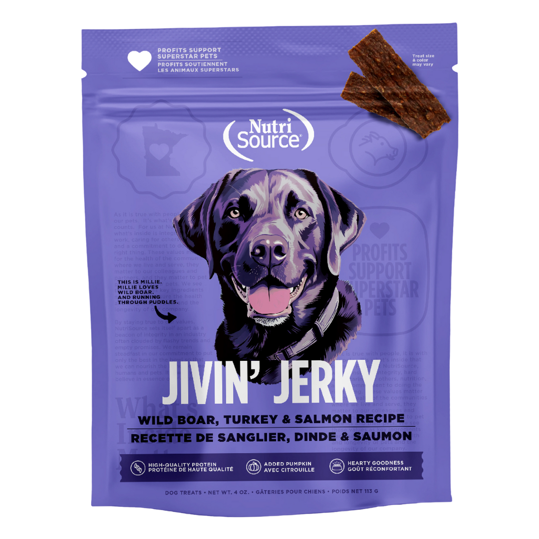 NutriSource Jivin' Jerky Woodlands Select Treat 4oz
