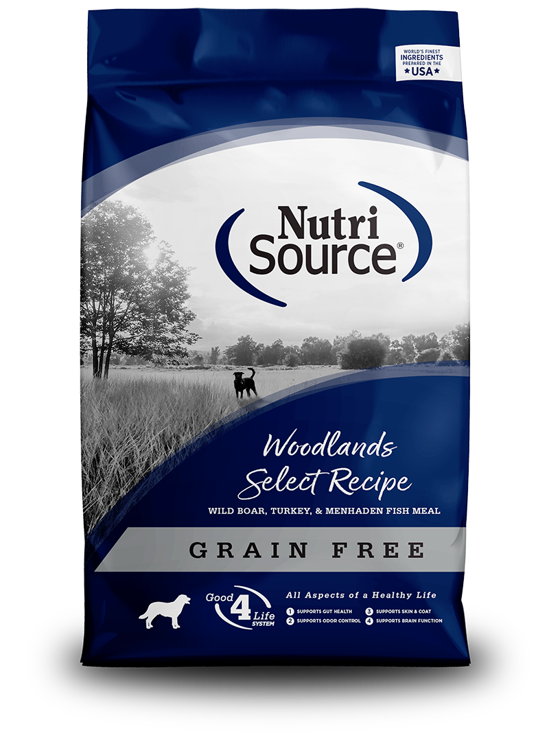 NutriSource Woodlands Select Grain-Free Dry Dog Food 26lb